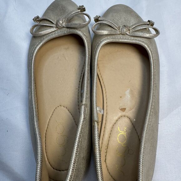 Rachel Zoe Girls Sweater Dress Size 5 & Sugar Gold Flats Shoes 11 Bundle Holiday - Picture 14 of 16